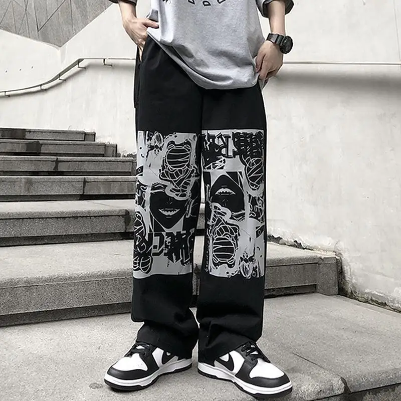 

Women pants Harajuku y2k Pants Anime bear Women Spring Streetwear goth Casual korean fashion Sweatpants Oversize vintage pants