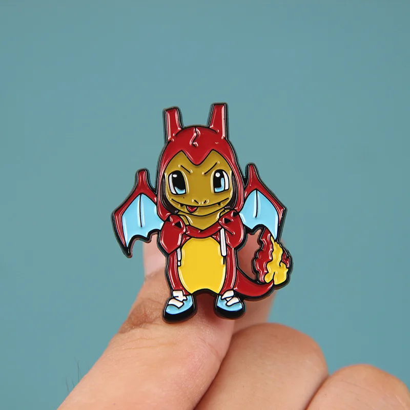 

Dear-you Anime Peripheral Brooch Cute Fire-breathing Dragon Brooch Badge Anime Accessories
