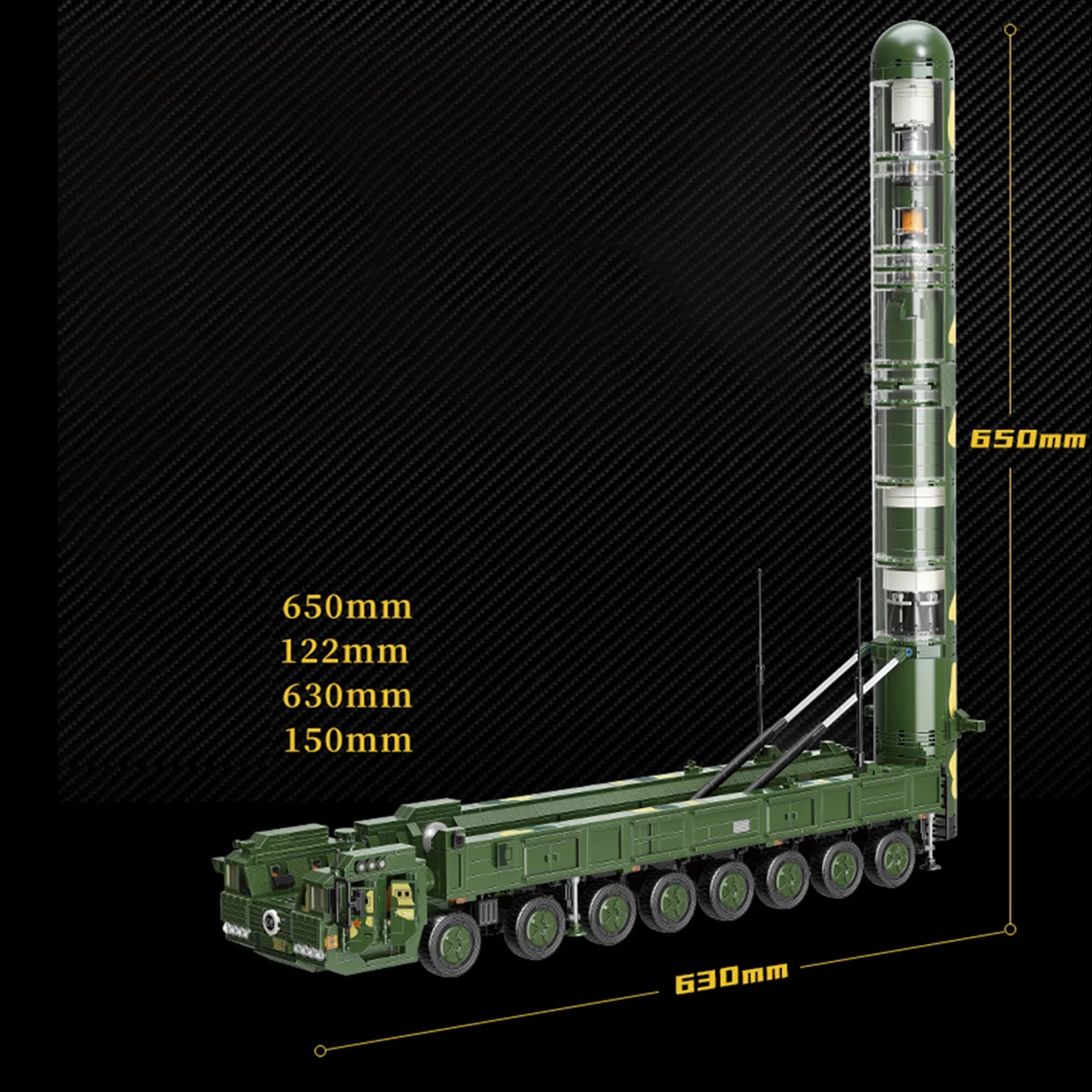 

1868Pcs Military Series Intercontinental Ballistic Missile Vehicle DIY Building Blocks Bricks Toy Block Assembly Toys Kids Gifts