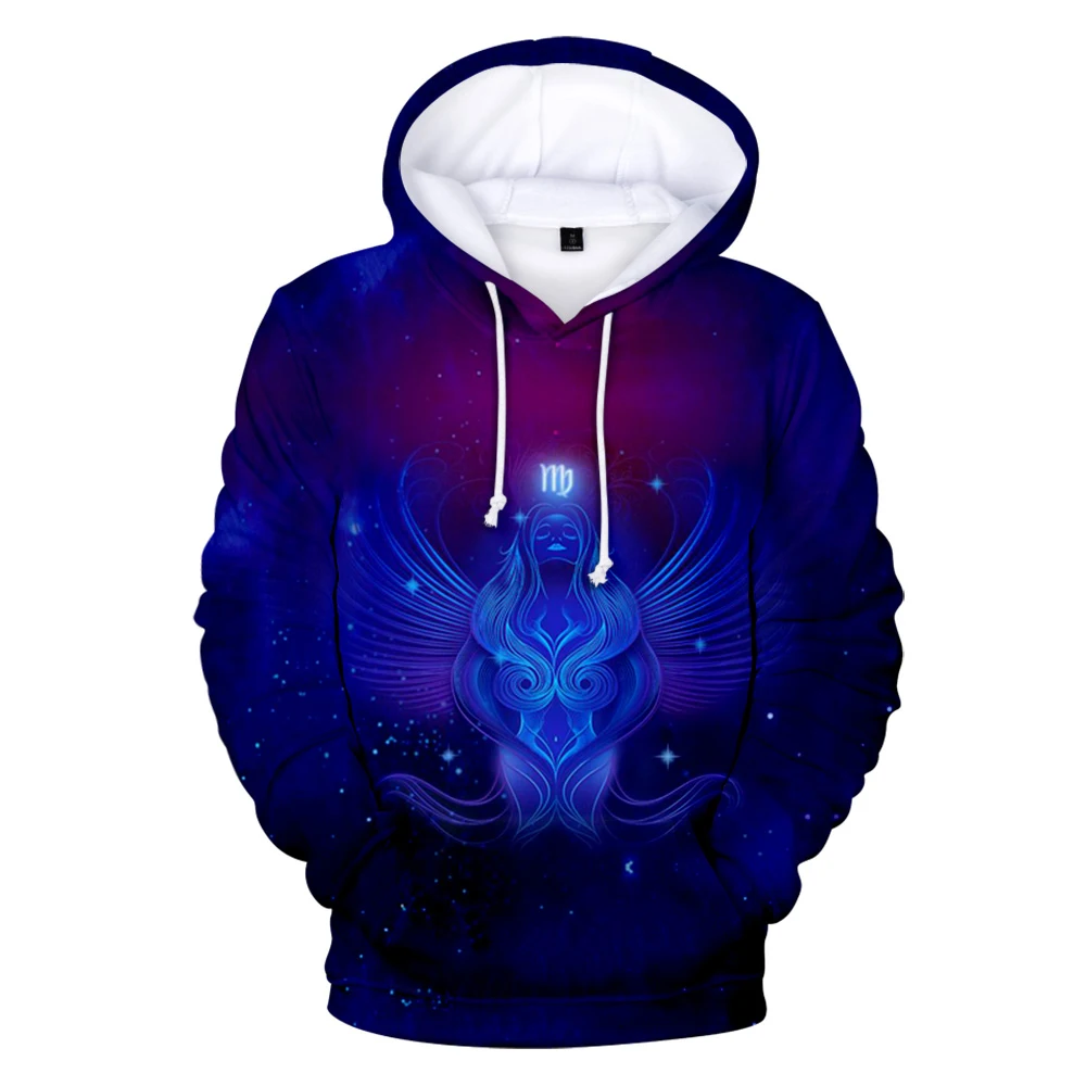 

New 12 Zodiac Signs Hoodies Sweatshirt Aries Taurus Gemini Cancer 12 Constellation Unisex Hip Hop Clothing 3D Print Casual Tops