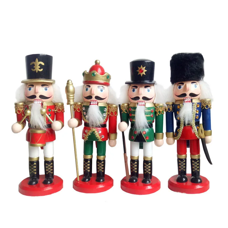 Рождественские украшения деревянный гайковерт марионетка оловянные солдаты