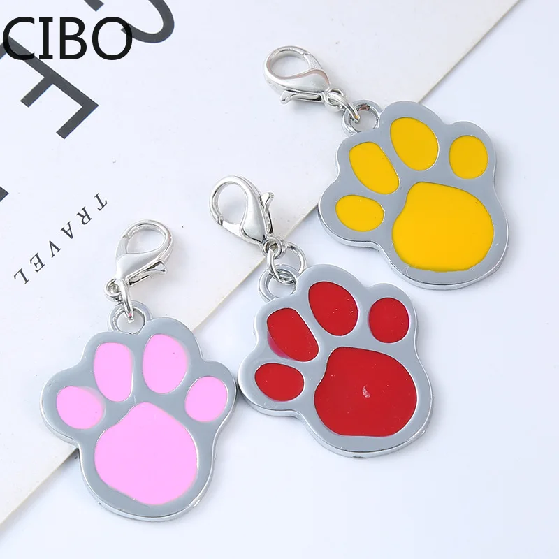 2019 Новые Оптовые Эмалевые Кошачьи Собачьи/Медвежьи Лапки Поворотный Застежка-Карабин Связывающие Кольца Ключей Подвески для Ключей Сумка Ювелирные Изделия.