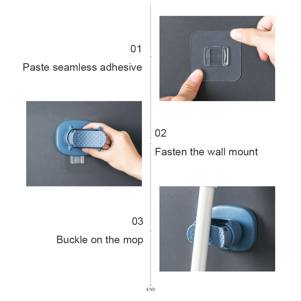 Новый крючок для швабры без швов присоска пробивания отверстий вешалка