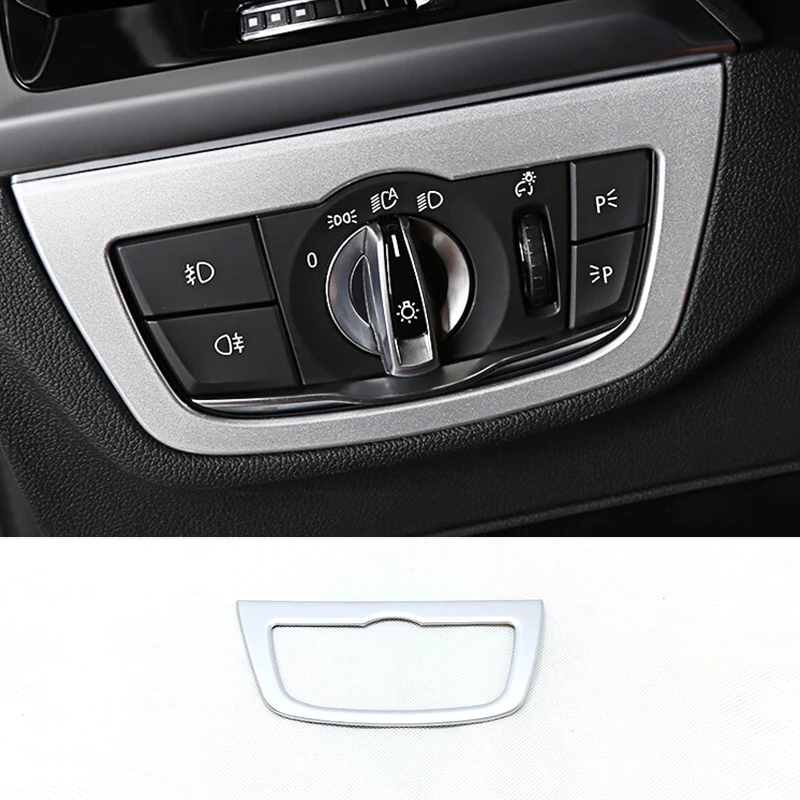 

ABS Chrome For BMW X3 G01 2018 2019 Car Headlamps Adjustment Switch Decoration Cover Trim Sticker Car Styling accessories 1pcs