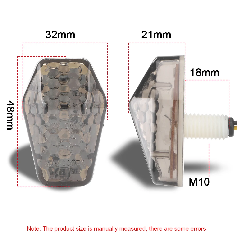 10 мм мотоциклетные фонари поворота фонарь для Suzuki GSXR 600 750 1000/SV 650S 1000S/Bandit 600S 1200S 1250S