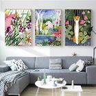 Настенные картины, украшение для спальни, тигр, енот, жираф, леопард, морокко, Богемские скандинавские постеры и принты, настенные картины