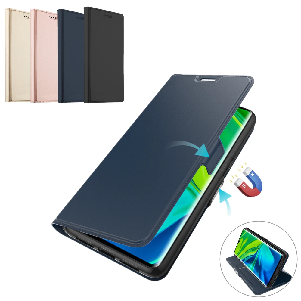 Для Xiaomi mi Note 10 чехол из искусственной кожи Флип Стенд кошелек полный корпус