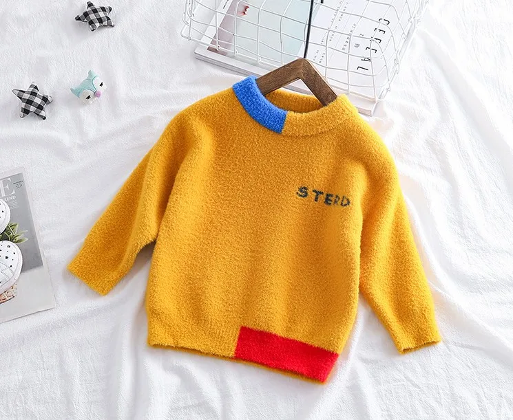 Детский Теплый свитер в стиле пэчворк 1 шт. | Мать и ребенок