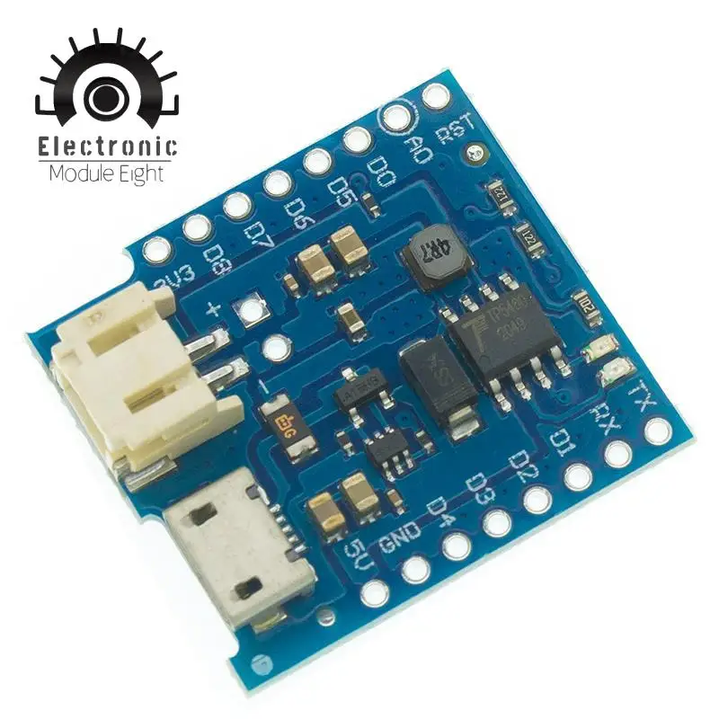 Защита аккумулятора V1.1.0 V1.2.0 Для WEMOS D1 mini зарядка и усиление одной литиевой