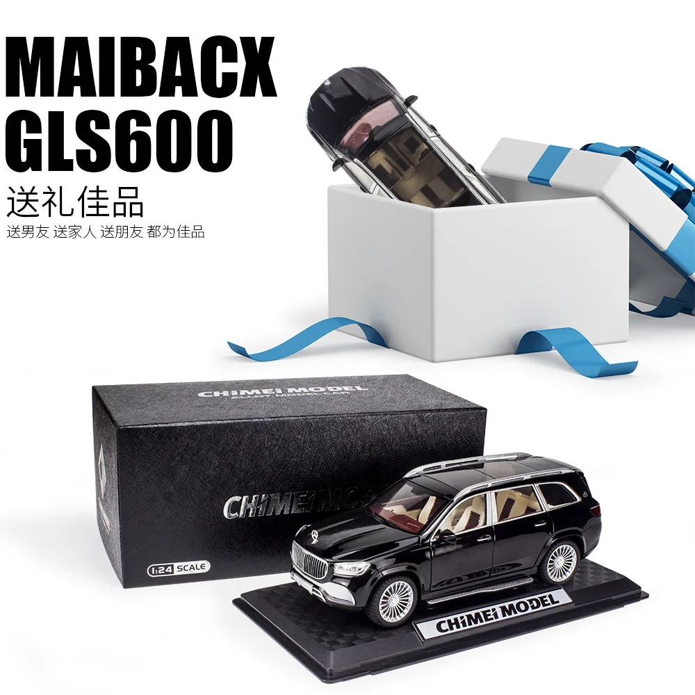 

Bisney 1:24 High-simulation Benz Maybach Gls600 Alloy Car Model Metal Ornament Toys Home Furnishings Favorites Kids Toys Gifts