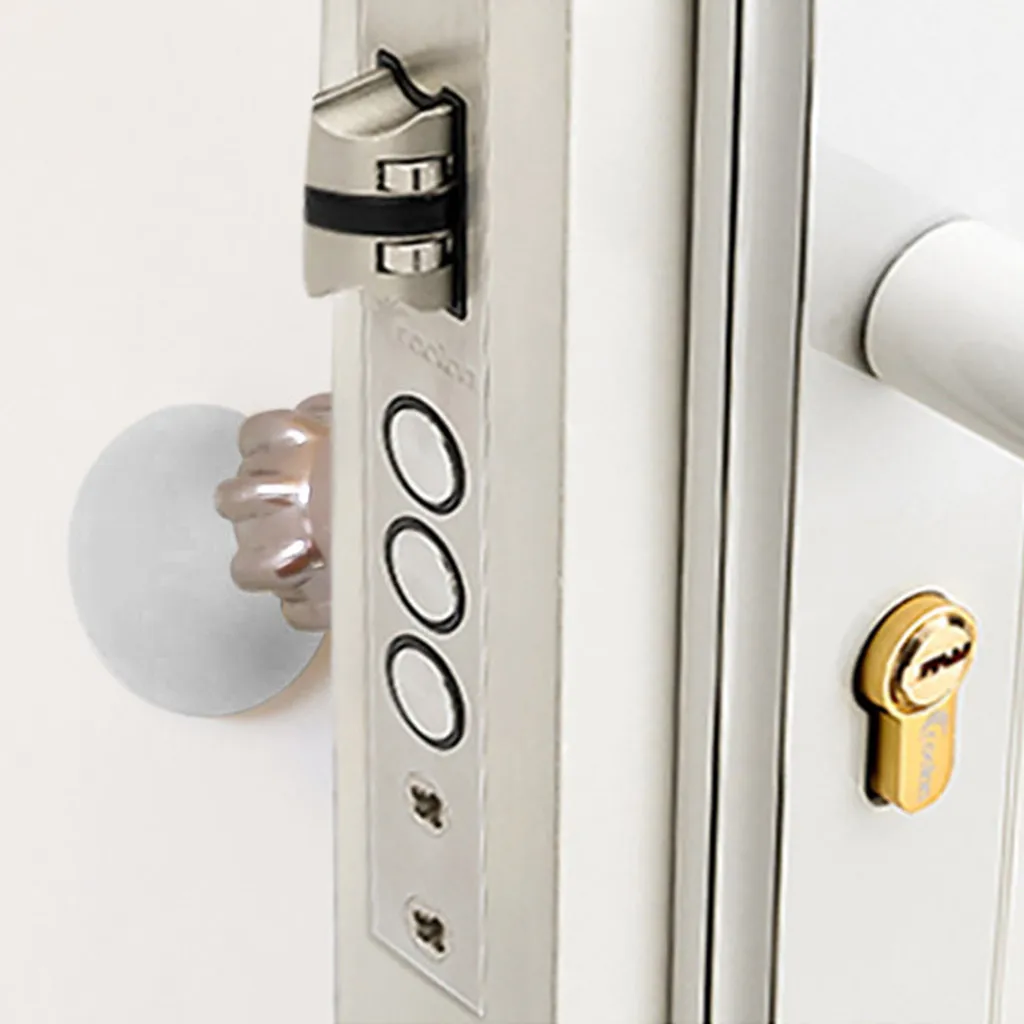 Амортизирующая резиновая домашние тапочки двери протектор для задней стенки