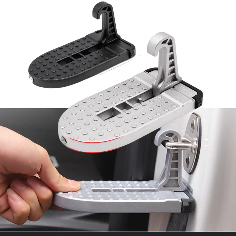 

Aluminum Alloy Universal Car SUV Door Pedal Hook Pedal Folding Pedal Safety Hammer