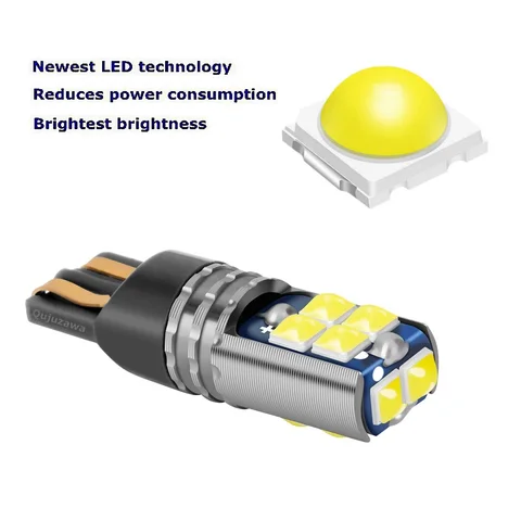 T10 LED W5W Светодиодные лампы 168 2825 WY5W Супер яркие купольные лампы для чтения в салоне автомобиля Автоматический клин Поворотные боковые габаритные огни 12 В