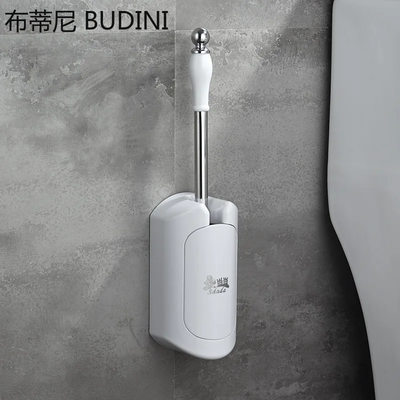 bathroom toilet brush holder set black square clean tool durable vertical toilet brush bathroom cleaning accessories free global shipping