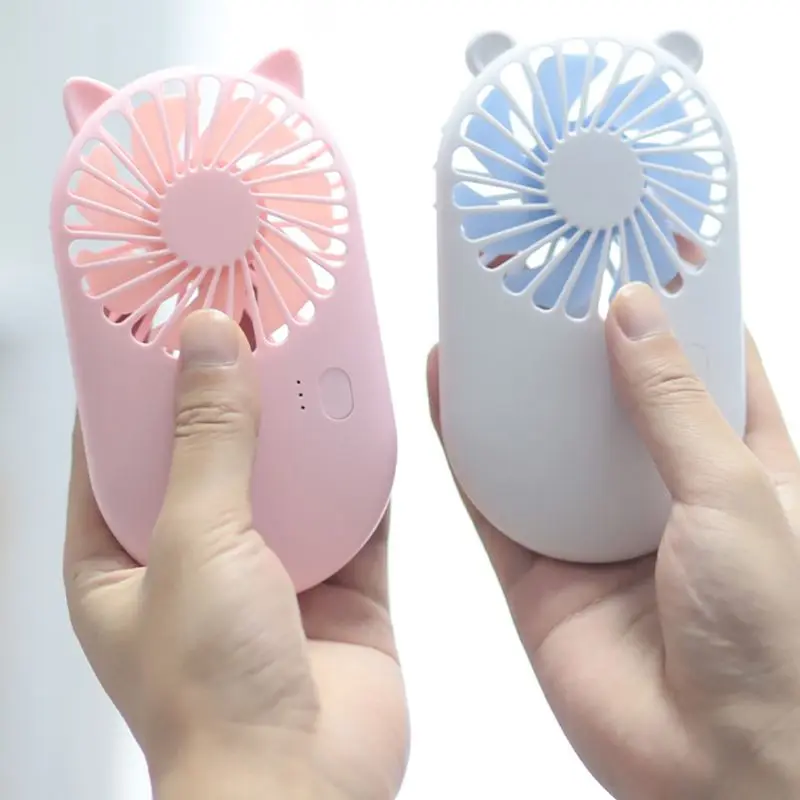 

NEW Cartoon Mini Pocket Fans USB Charge Mini Hold Fans Student Outdoors Bring Portable Small Fan DC Mini Air Cooler Ventilador