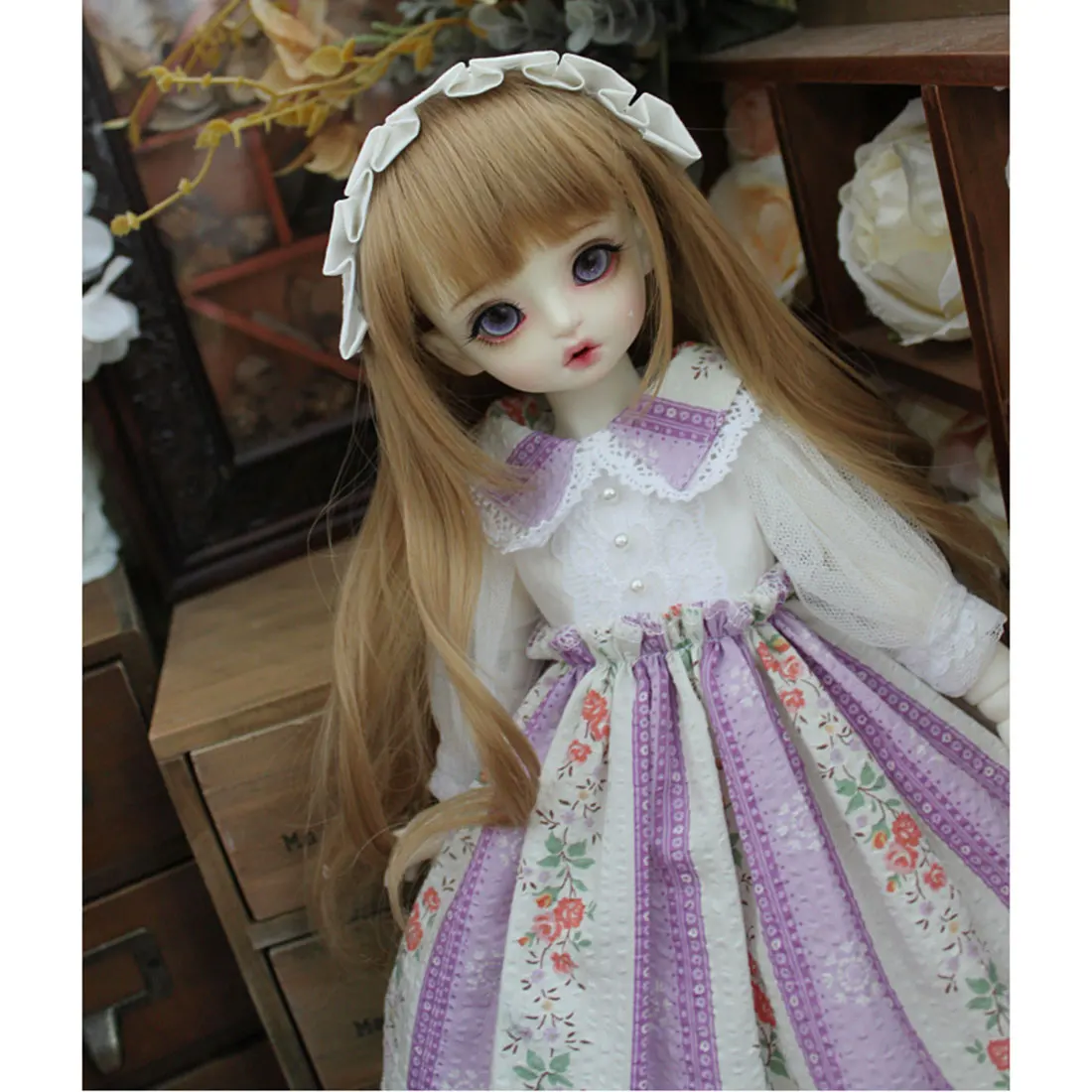 

modikerbjd Romantic Floral Dress Clothes Set for 1/6 1/3 BJD Dolls - (No Doll)