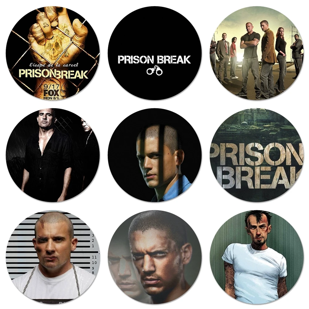 Значки в виде побега из тюрьмы 58 мм значки металлические для украшения одежды и