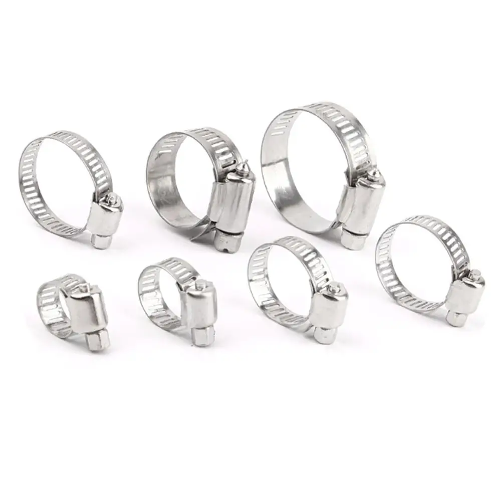 Шланговые зажимы из нержавеющей стали 60 шт./компл. 10-16 мм + пружинная коробка зажим