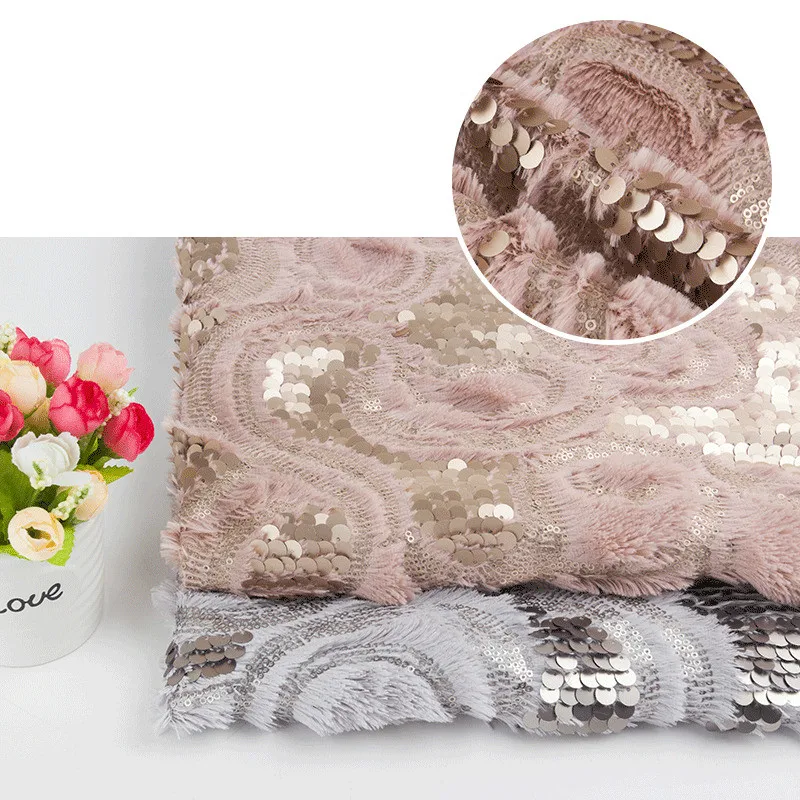 3 мм + 9 блестящая плюшевая ткань с кроликом для подушки пальто шарфа домашний