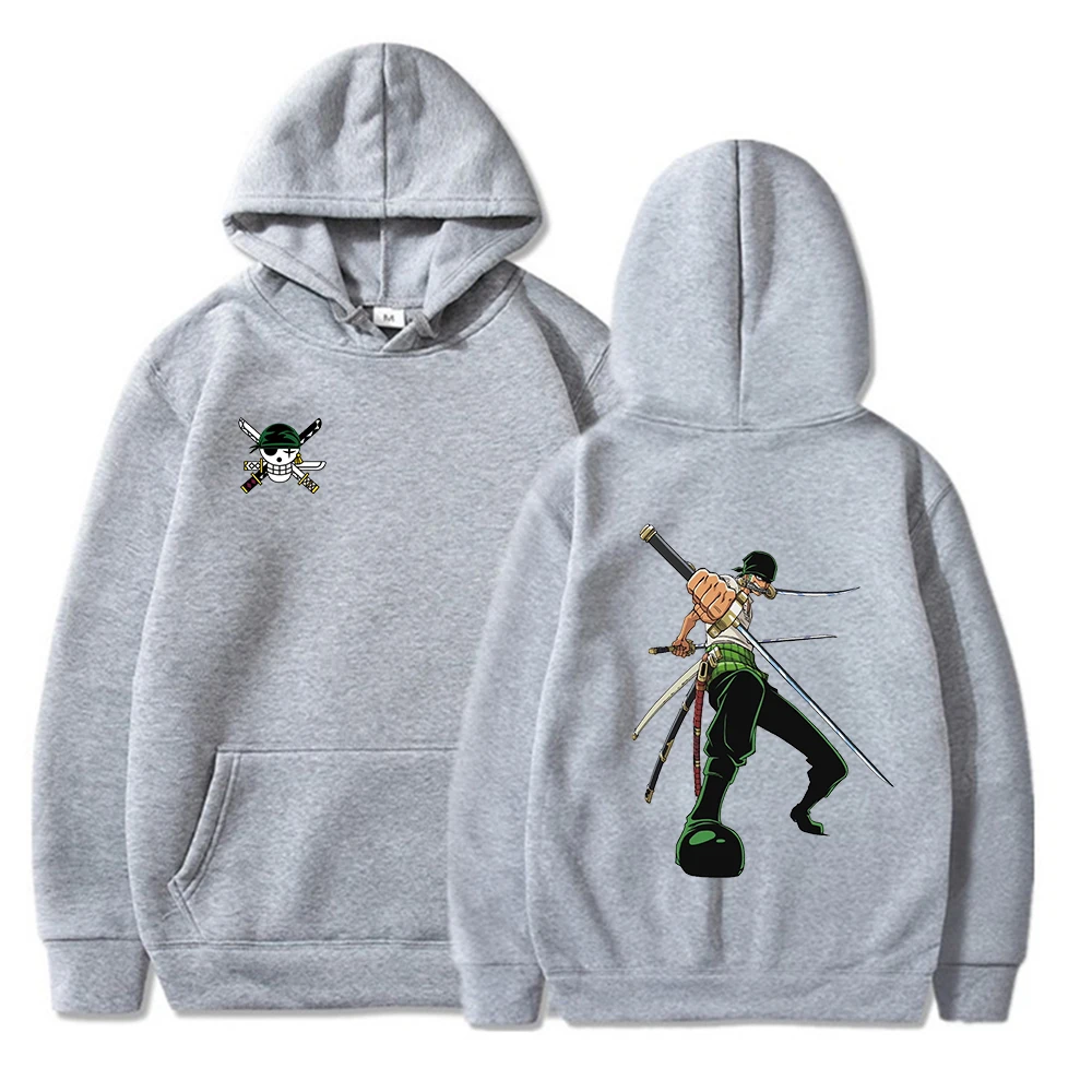 

Худи Roronoa Zoro цельный, крутая уличная одежда в стиле Харадзюку, хип-хоп, с японскими персонажами аниме, графическая спортивная одежда