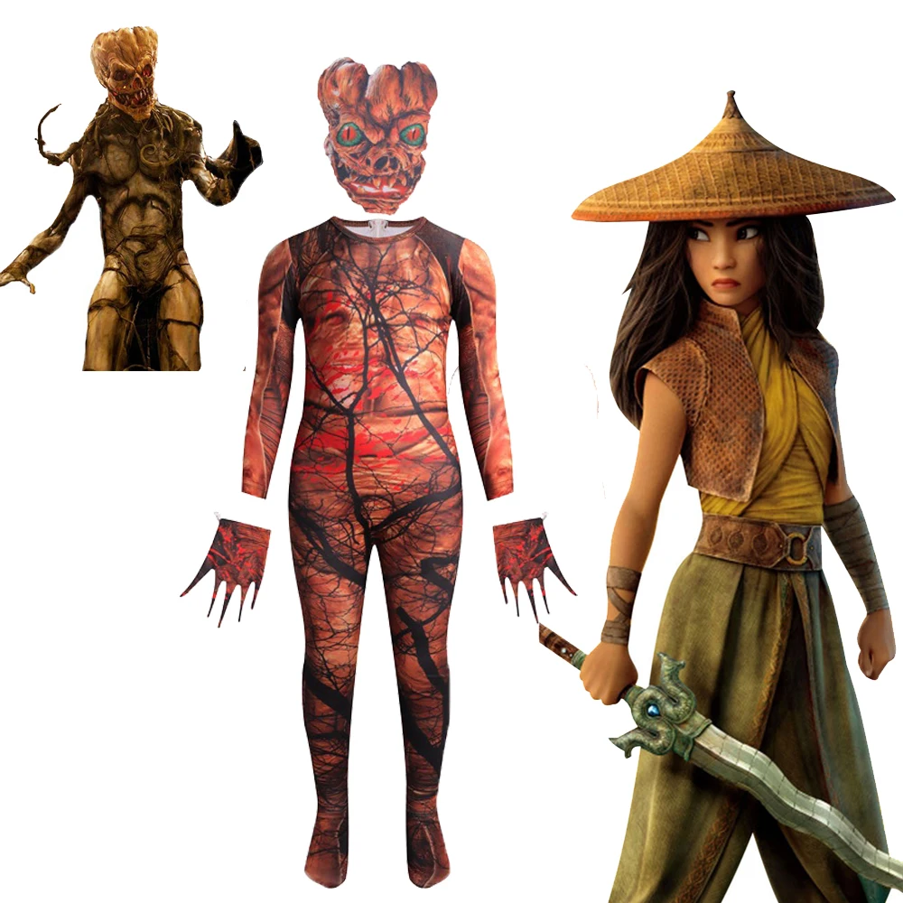 Украшение на Хэллоуин вечеринка костюм тыквы призрака VS raya и последний дракон