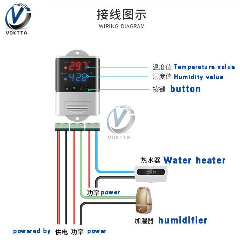 DTC3200 Thermostat Temperature Controller Heating Cooling Sensor AC 110V 220V Electronic Digital Microcomputer Thermoregulator |
