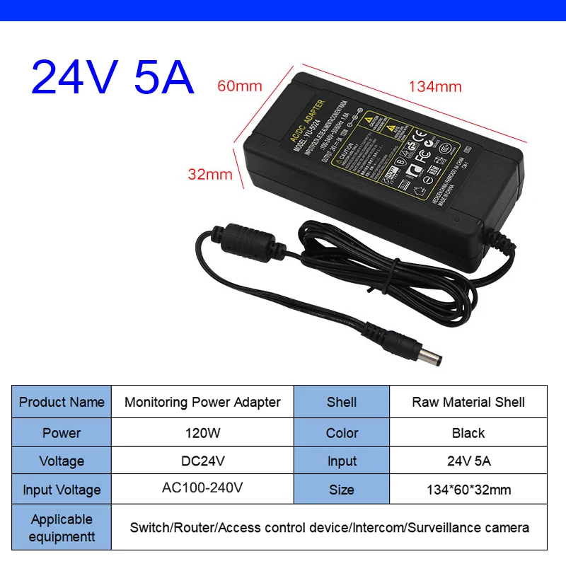 DC 24V Lighting Transformer 1A 2A 3A 5A Switching Power Supply AC100V-240V Adapter For CCTV LED Strip Light Tape Lamp | Освещение