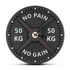 Настенные часы Strongman с креативным принтом, бесшумные акриловые часы для тренажерного зала, тяжелой атлетики, бодибилдинга, 50 кг