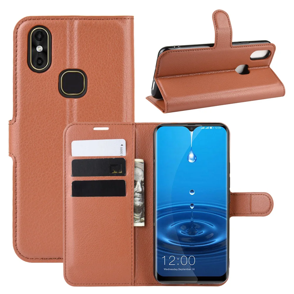 Кожаный флип чехол для Leagoo M13 кожаный кошелек с держателем карты телефон сумка M11