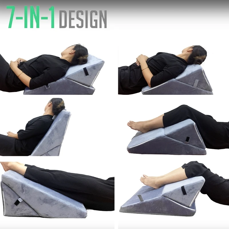 Drop Shipping Bed Wedge Pillow with Memory Foam Top by Cushy Form Support Best for Sleeping Reading Rest or Elevation | Дом и сад