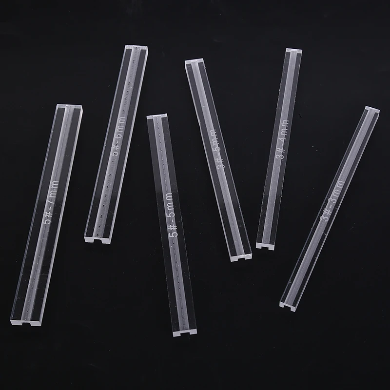 

1 шт. акриловые шаблоны Швейные аксессуары для кожи акриловая молния утечка клея