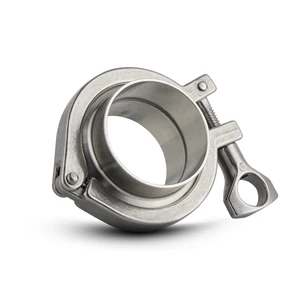 50mm 63mm Tri Clamp Pipe Ferrule With Silicone Gasket Stainless Steel Tri Clamps Adapter Clover Sanitary Flange Fitting