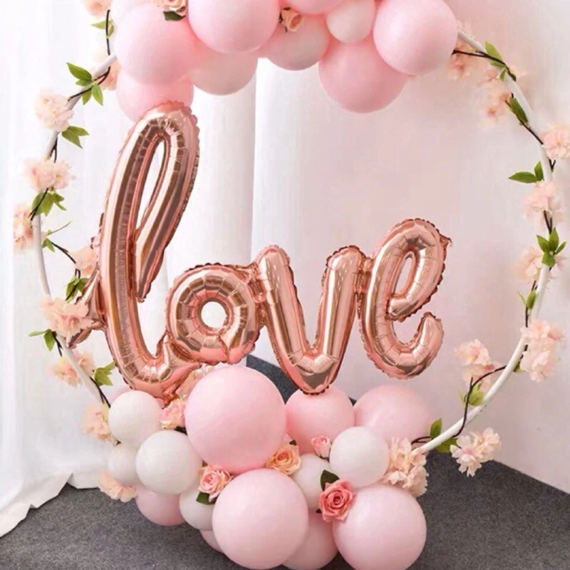 Red Ligatures Love Letter Foil Balloon Wedding Valentines Anniversary Party Decoration Wife Lover Romantic Props Surprise Gift | Дом и сад