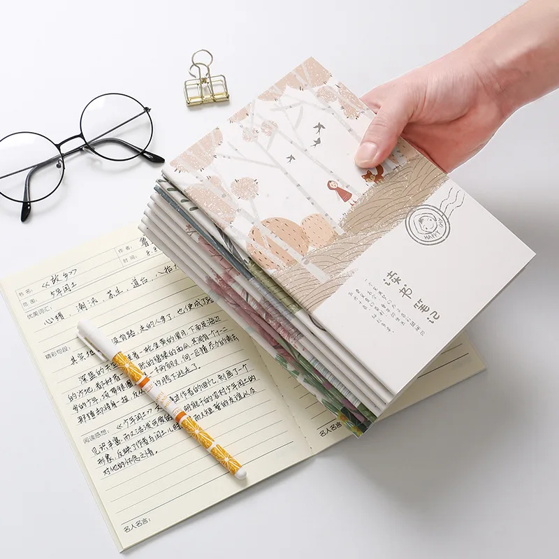 

4pcs/Lot Cute Notebook A5 Agenda Kawaii Journals Plannner Diary Notepad Book 35 Sheets School Office Stationery Planner New