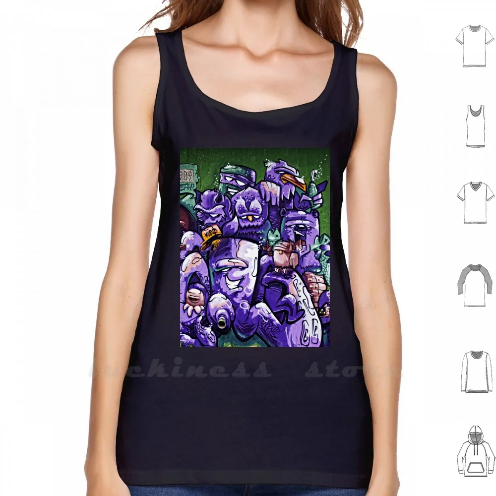 

Grafitti - 3 Vest Tank Top Cotton Sleeveless