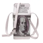 Забавная кошелек с изображением доллара, молочная сумка через плечо для женщин, модные кошельки и сумки, сумка через плечо, клатч для девочек из искусственной кожи