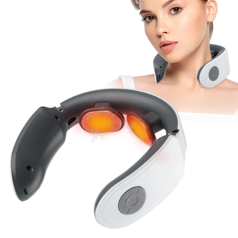 

Shoulder And Neck Electric Massager USB EMS Pulse Therapy Cervical Spine Waist Massage Device Relieve Fatigue