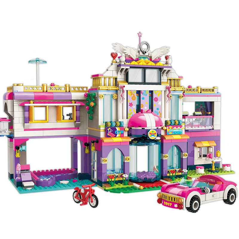 Enlighten Building Block Girls Holiday Villa 5 Figures 944pcs Educational Bricks Toy For Girl Gift | Игрушки и хобби