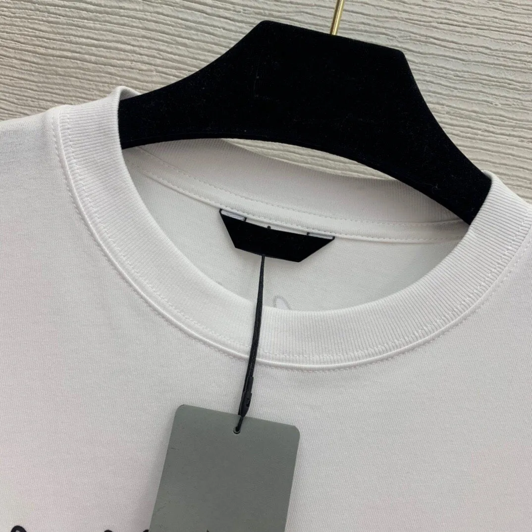 

Hoge Kwaliteit Nieuwe Mannen En Vrouwen Met Dezelfde Paragraaf Cartoon Leuke Brief Afdrukken Losse Ronde Hals Korte Mouw T-shirt