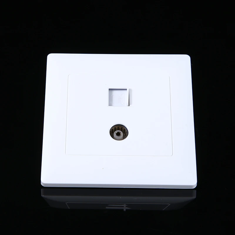 MAYITR 1 шт. портативная легкая электрическая Сетевая розетка RJ45 + ТВ антенна