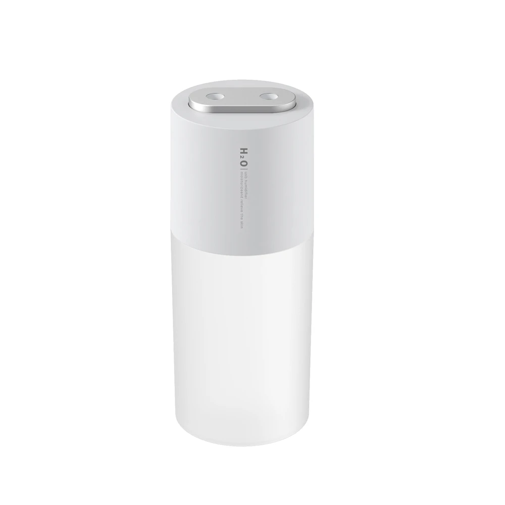 

Portable humidifier 400ml dual spray port USB rechargeable aromatherapy essential oil diffuser, with luminous, car home