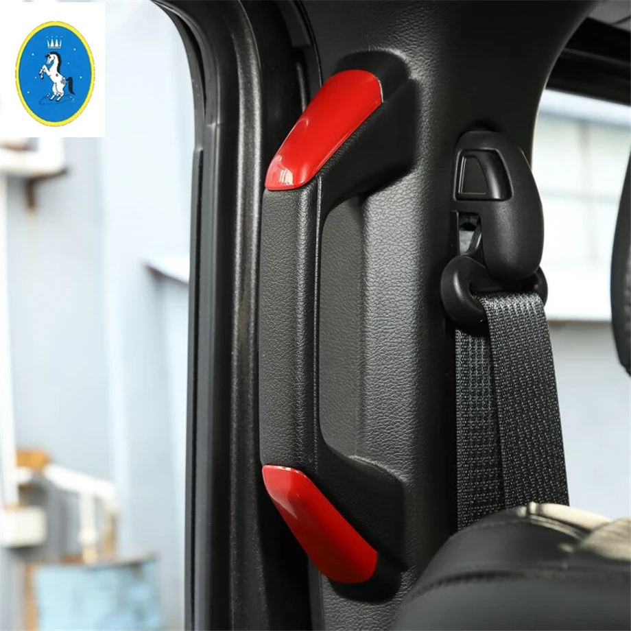 Yimaautotrims авто аксессуары стойки/столб B дверная ручка Фиксатор крышки комплект подходит для Jeep Wrangler JL 2/4 двери
