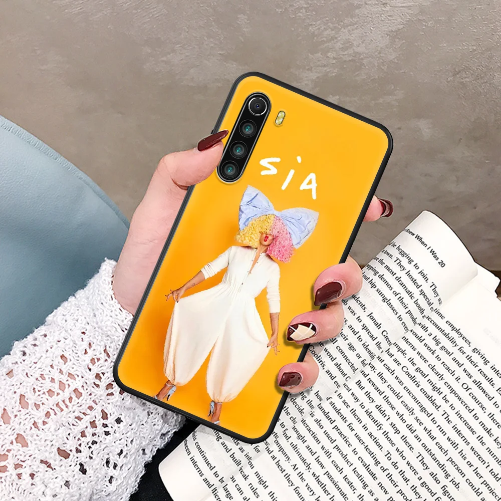 

Sia Kate Isobelle Furler Phone Case For Xiaomi Redmi Note 7 8 8T 9 9S 4X 7 7A 9A K30 Pro Ultra black Bumper 3D Cell Silicone