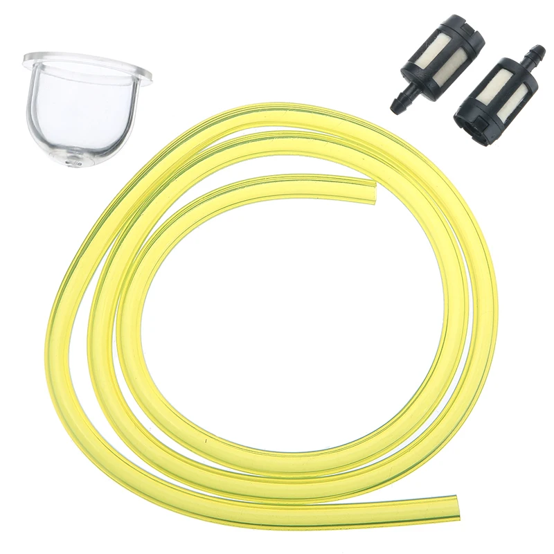 2FT 3 мм прозрачный топлива трубы 2 мини фильтр + Грунтовка подходит бензиновый