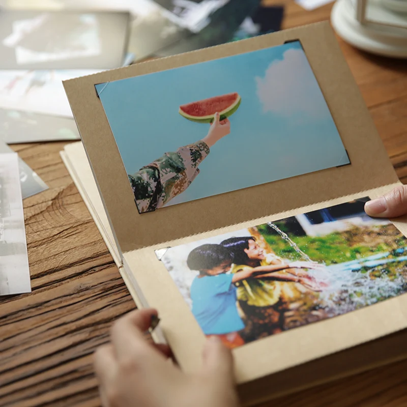 Ручной работы бумажный фотоальбом сгибающаяся страница DIY фотоальбом паста тип серии/пары одноклассник украшения для свадьбы в стиле Скрапбукинг альбом подарки