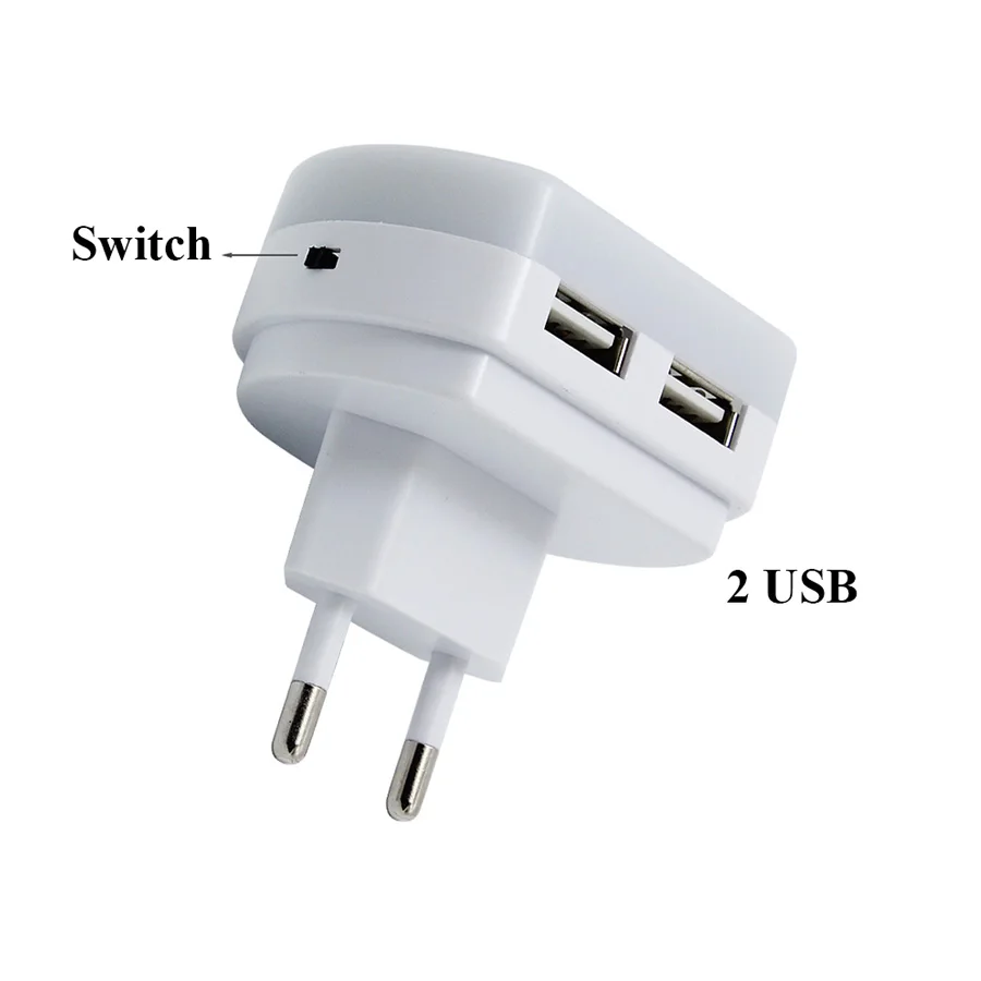 Thrisdar авто светильник Сенсор светодиодный Ночной с 2 Зарядка через usb Порты