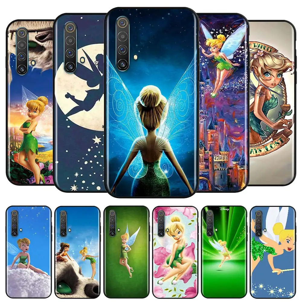 

Disney Tinker Bell For OPPO Realme C17 C12 7i 8i Q3 8 C15 Narzo 20 30 A 7 6 5 2 C11 C3 Pro Black Silicone Phone Case