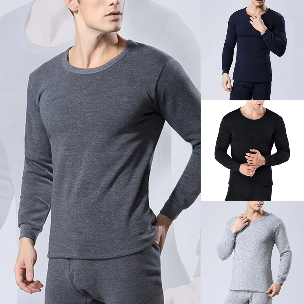 

2 Piece Set Men Winter Long Johns For Male Warm Thermal Shirt Clothing Quick Drying Warm Men's Thermal Underwear Leggings NEW