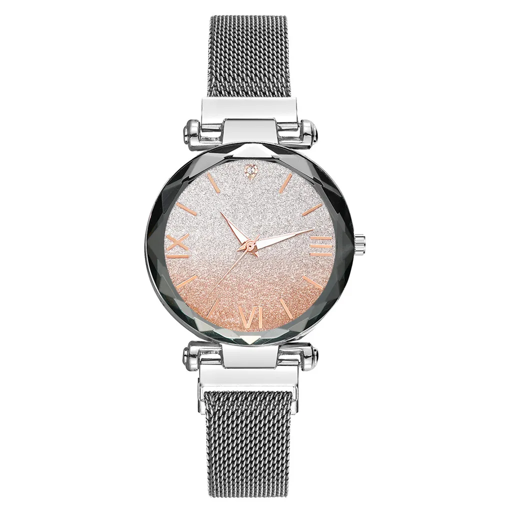 Часы Vansvar женские с магнитным камнем кварцевые наручные лебедем бриллиантами |