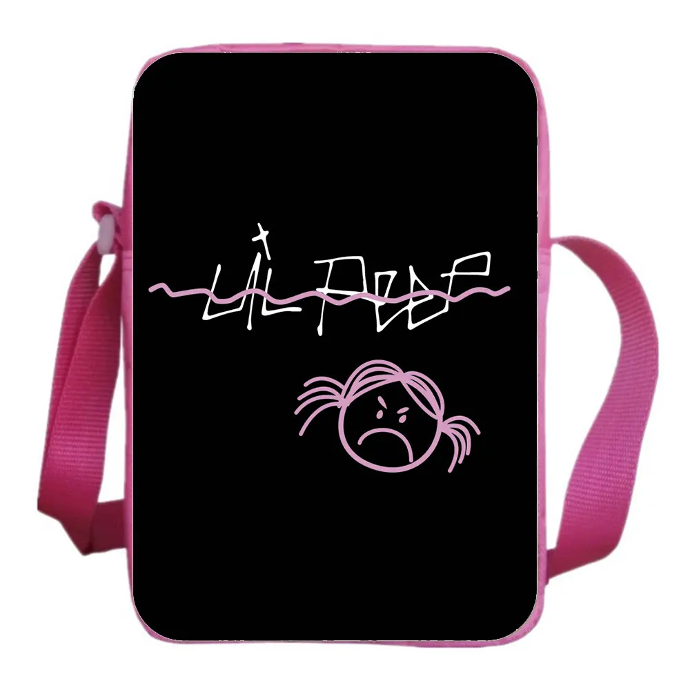 Lil Peep Shoulder Bags Student Rucksack Cartoon Print Crossbody Bag Teens Bookbag Boys Girls Messenger Knapsack Mochila